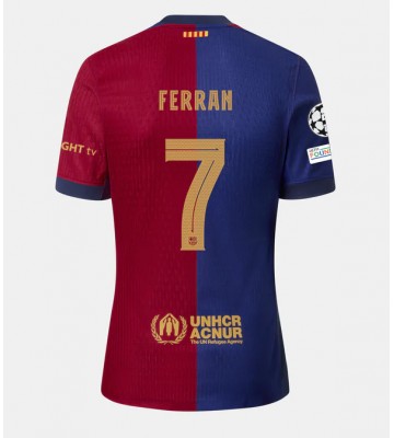 Barcelona Ferran Torres #7 Hjemmebanetrøje 2024-25 Kort ærmer